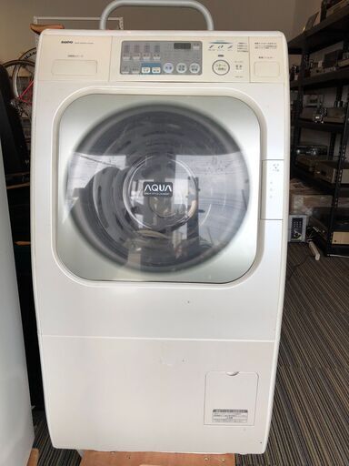 ☆【通電確認済】SANYO　サンヨー　ドラム式洗濯乾燥機　9.0㎏　AWD-AQ1　2006年製　家電　中古品（NF240827）528-40