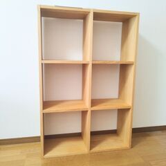 無印良品 スタッキングシェルフセット・３段×２列・オーク材 棚 ...