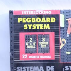 ◆ 　ペグボードツールオーガナイザーセット (ブラック) ツールボックスオーガナイザーとストレージ ツールボックス引き出しオーガナイザー ツールチェストカートキャビネットワーク　　　#29862　◆の画像