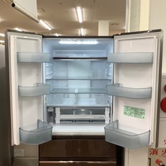 6ドア冷蔵庫 HITACHI R-HW60J 2018年製 602L