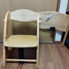 カトージ 木製ローチェア テーブル付き