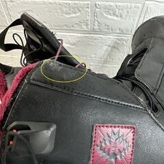 SALOMON レディース スノーボード ブーツ 24.5cm LILY ブラック×ピンク サロモン リリー スノボ シューズ  札幌市白石区 白石店の画像