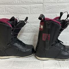 SALOMON レディース スノーボード ブーツ 24.5cm LILY ブラック×ピンク サロモン リリー スノボ シューズ  札幌市白石区 白石店の画像
