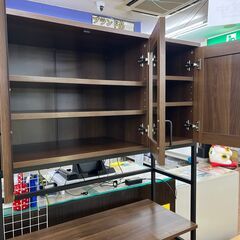 【値下げしました】☆ドリーム荒牧店☆ジモティー割引有☆3枚扉ｷｯﾁﾝ収納/DBRの画像