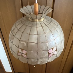 取引中　シェルシェード ペンダントランプ 照明 ヴィンテージ アンティーク の画像