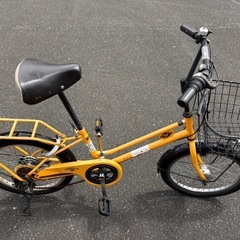自転車　20インチ　黄色　