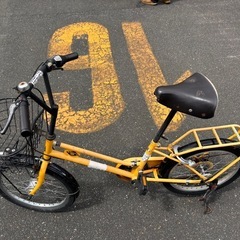 自転車　20インチ　黄色　の画像