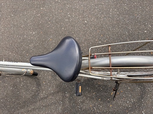 自転車　26インチ　シルバー