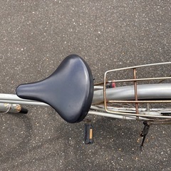 自転車　26インチ　シルバーの画像