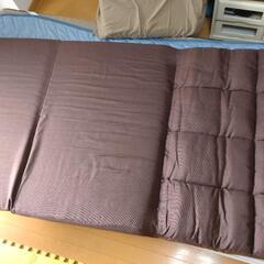 ソファーベッド 折り畳み ソファベッド ソファ 座椅子 ソファ 3WAY  2人掛け 折りたたみ 幅89cm 長さ192cm 12段階リクライニング 折りたたみベッド（ブラウン）の画像