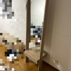 姿見ドレッサー(ハンガーラック付き)　の画像