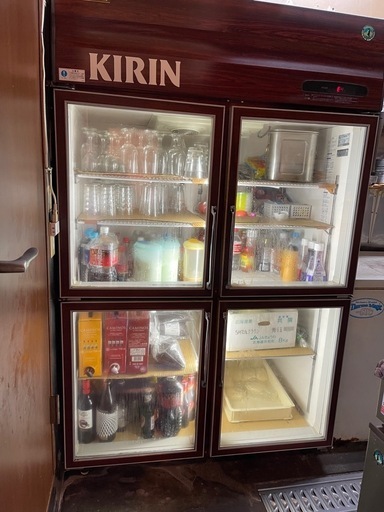 ホシザキ4ドア冷蔵庫ショーケース