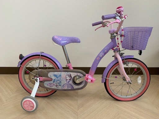 自転車 ソフィア 14インチ　補助輪付き