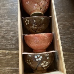 お話し中　茶碗　４個セット