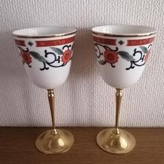 KURIYAMA 陶器 ワイングラス ガーラメント 24KGP