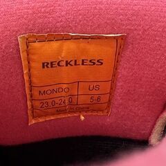 RECKLESS レディース スノーボード ブーツ 23-24cm ブラック×ピンク レックレス スノボブーツ  札幌市白石区 白石店 の画像