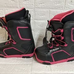RECKLESS レディース スノーボード ブーツ 23-24cm ブラック×ピンク レックレス スノボブーツ  札幌市白石区 白石店 の画像