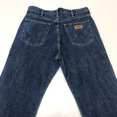 ss6676　ラングラー デニムパンツ 33インチ ブルー インディゴ Wrangler ジーンズ デニム ジーパン メンズ ラングラー 古着の画像
