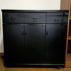 モダン 収納棚 ブラック キャビネット