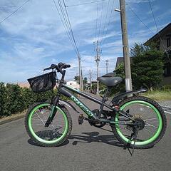 すぐ乗れます！子供用６段変速ギア付自転車20インチ