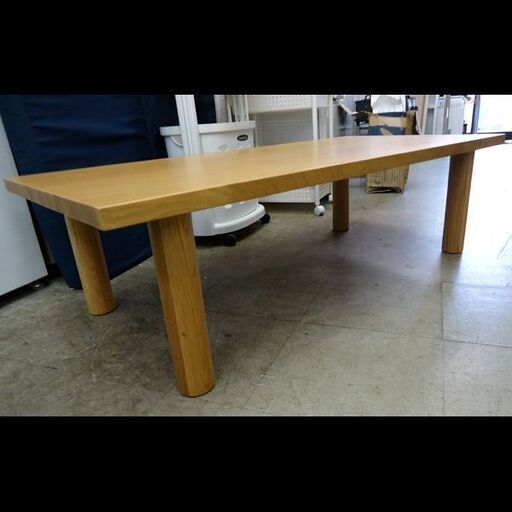 札幌限定配送/お引き取り可◆家具★無印良品◆木製テーブル天板/120×60+脚4本組・高さ35㎝用◆オーク材◆ローテーブル