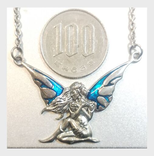 PS: Dark Wings Fairy Silver Necklace