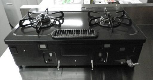 パロマ LPガス用 ガステーブル 2019年製 IC-S87K 左強火 水無片面焼きグリル 西岡店