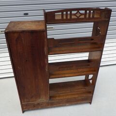 昭和 レトロ アンティーク ヴィンテージ 本棚 書棚 中古 現状品の画像