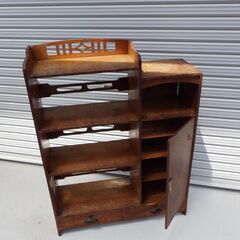 昭和 レトロ アンティーク ヴィンテージ 本棚 書棚 中古 現状品