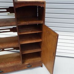 昭和 レトロ アンティーク ヴィンテージ 本棚 書棚 中古 現状品の画像