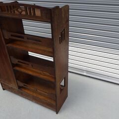 昭和 レトロ アンティーク ヴィンテージ 本棚 書棚 中古 現状品の画像