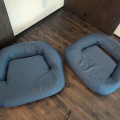 リクライニング座椅子 ２脚・カバーなしの画像
