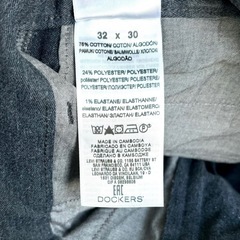 【DOCKERS】チノパン スリムテーパード 32×30の画像