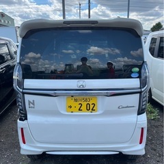 N-BOXカスタム　事故車　自走問題なし　