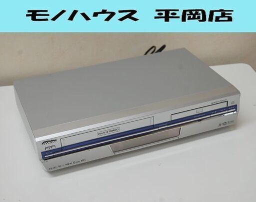ジャンク扱い Victor DVD一体型VHSビデオデッキ HR-DF3 2004年製 シルバー VHS・DVD再生確認済み ビデオ ビクター  札幌市 清田区 平岡