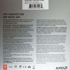 【新品未開封】デスクトップPC用CPU Ryzen7 5700X【9/7まで】の画像