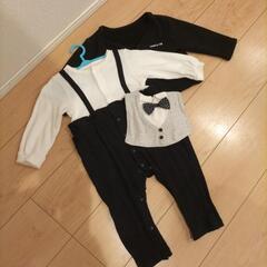 【サイズ80】タキシード風フォーマルお洋服3点セットの画像