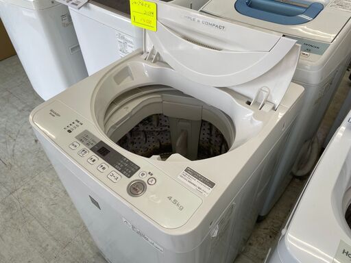 洗濯機の分解クリーニング行っています！配送設置込み　シャープ4.5K洗濯機　2019年製　分解クリーニング済み！！