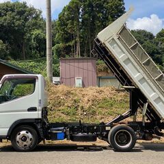 【J-0011】三菱　ふそう　キャンター　FBA30　2t　低床 ダンプ　ブルーテック　平成28年式　1年車検付き　19万kmの画像