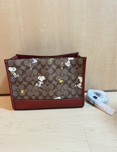 COACH コーチ スヌーピー トートバッグ デンプシー キャリーオール CE862