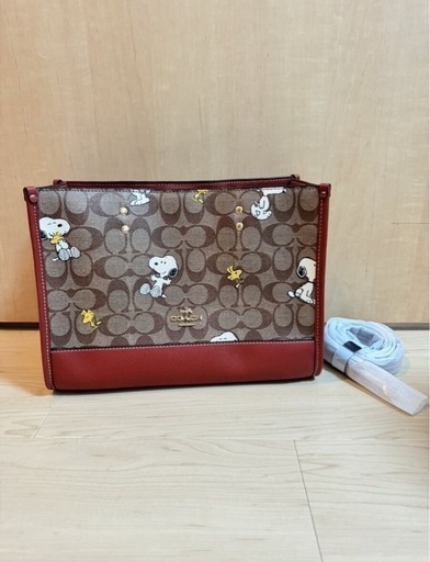 COACH コーチ スヌーピー トートバッグ デンプシー キャリーオール CE862