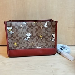 COACH コーチ スヌーピー トートバッグ デンプシー キャリ...