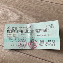 青春18きっぷ　3回分