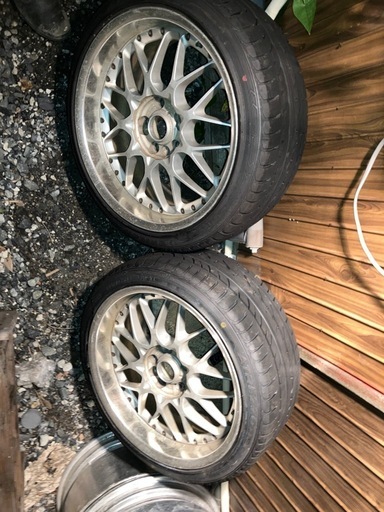 18インチ　RAYS　新品タイヤ付き　ドリケツに