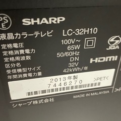 テレビ+テレビ台+アンテナ線の画像