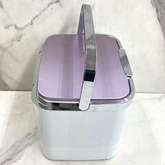 【レガストック川崎本店】MIクリエーションズ コスメ メイク ボックス 化粧箱 化粧品 収納 ミラー付 鏡付 大容量 COB-350 パープル 日本製の画像