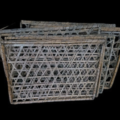 (中古)古道具 養蚕の網 7枚セット