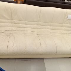 ★ジモティ割あり★  三人掛けソファー ホワイト H84×D94...