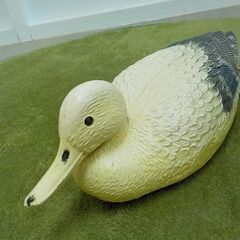 現状品 鳥のライト 置き型ライト スイッチ付き 鴨 カモ レトロ インテリア 照明 西岡店の画像