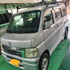 AWD TURBO 4WD 車検付 車検 令和 7年 6月まで HONDA VAMOS ホンダ バモス ターボ HM2 絶版 軽バン ルーフキャリア 4速オートマ キーレスエントリー 横浜の画像